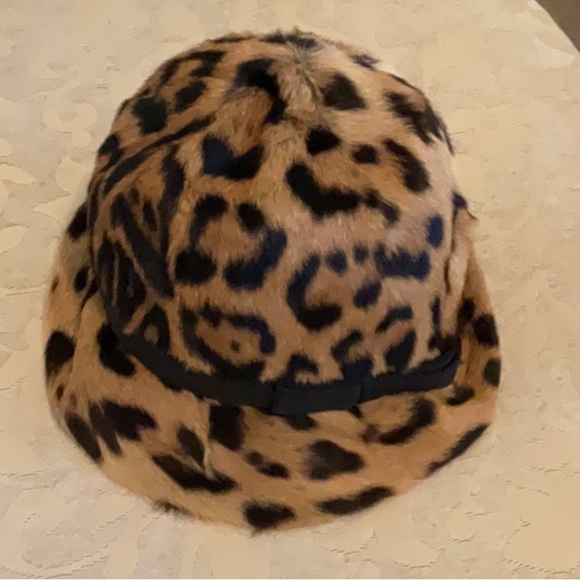Vintage Leopard  REAL FUR Bucket Hat - Picture 9 of 16
